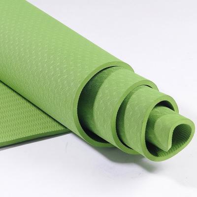 China Factory Custom Logo Durable BSCI High Quality Eco-Friendly Private Label 6~10mm Strip Yoga Mat for sale