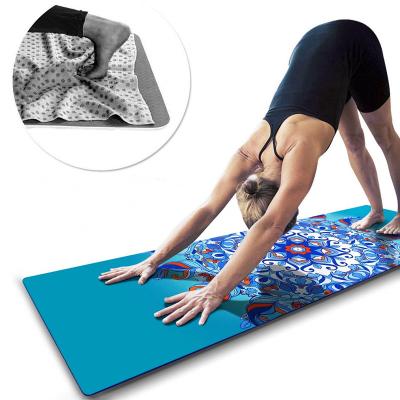 China House Recycled Eco Friendly Material Anti Slip Colorful Yoga Towel for sale