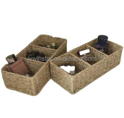 China Contemporary Hand & Woven Plant Plankton Storage Baskets Toilet Paper Organizer Basket for Bathroom Office Cabinet Shelf for sale