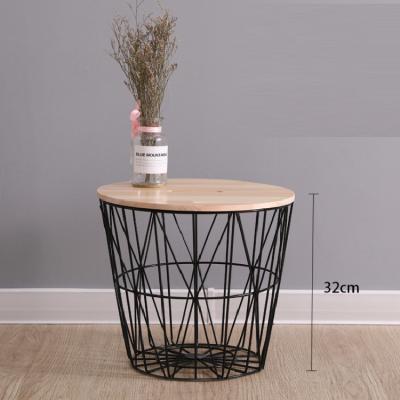 China (Size) adjustable hot sale simply design round iron wire coffee table for sale