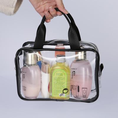 China Custom Recyclable Waterproof Transparent Clear Cosmetic Bag , Tpu Cosmetic Bags for sale