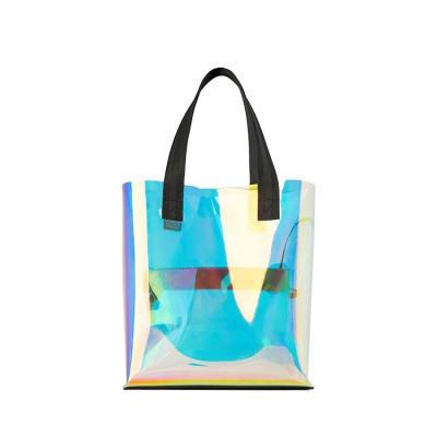 China Raincoat Magic Shopping Tote Holographic Custom Bag Silk Fashion Waterproof TPU for sale