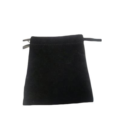 China 100% Wholesale Customized Mini Cosmetic Drawstring Bags Eco-Friendly Reusable Black Travel Velvet for sale