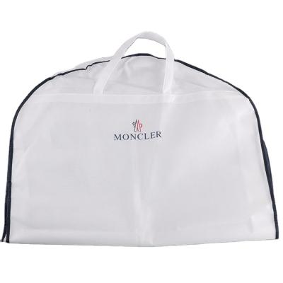 China Biodegradable White Non Woven Custom Garment Bags Wholesale, Garment Bag Custom, Garment Bag for sale