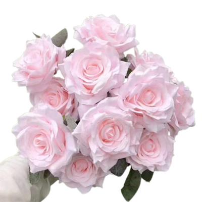 China Wholesale Decorative Hotel CLASSIC Hall Decoration Wedding Party Decoration of Diamond Rose Artificial Rose Flowers For flowers 9 for sale