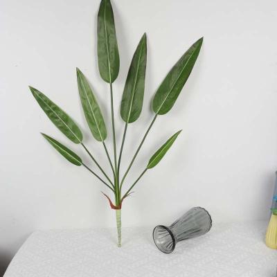 China 36.2in ​​Faux Environmental Friendly Plastic Leaves Plant Artificial Leaves For Home Decoration for sale