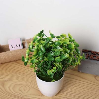 China Environmentally Friendly Plastic Grass 20cm Venus Flytrap Potted Plant For Artificial Plant Home Decor for sale