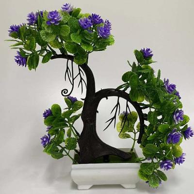 China 36CM Plant Tree Table Decoration Artificial Flower Bonsai Living Room Environmentally Friendly Potted Decorative Flower for sale