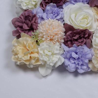 China Environmental Friendly Silk Artificial White Purple Flower Wall Blue Flower For Wall Decoration for sale