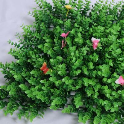 China Environmentally Friendly Plastic Grass Butterflies Wall Artificial Grass Backdrop Wall Decorations for sale