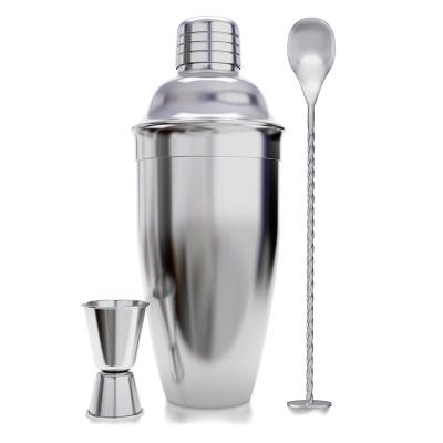 China Cocktail Shaker Bar Set 24oz Cocktailshaker with Accessories Stainless Steel Bartender Double Wall Wine Whiskey Decanter Cocktail Shakers Sets for sale