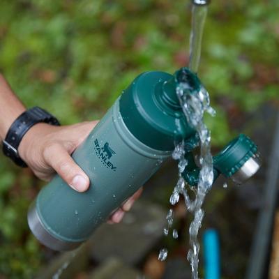 China Wholesale 590ML 25OZ Vacuum Outdoor Sport Adventure Viable Portble Bottle Taza De Acero Inoxidable With Jar Cover Brush Accessories for sale