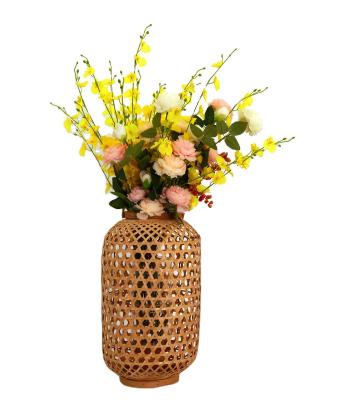 China Europe Flower Plant Pot Holder Banmboo Bamboo Cande Lantern for sale