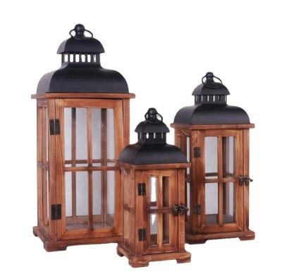 China Country Customized Handmade Candle Holder for Home Decor Lanterns Wood Artworks for Home Decoration for sale