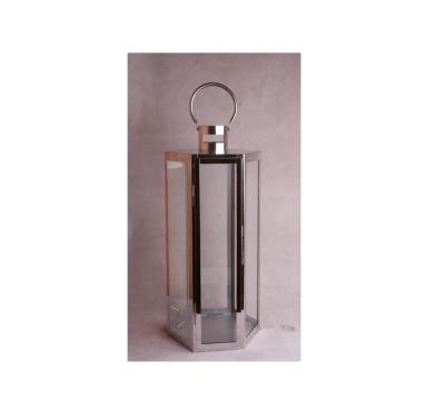 China Home Decoration Stainless Steel Candle Lantern Stainless Steel Lantern for sale