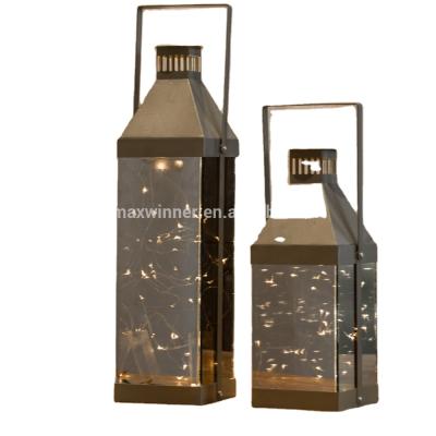 China Metal Decorations Candle Holder Lantern Candle Lantern Handmade Transitional Handmade Candles For Home for sale