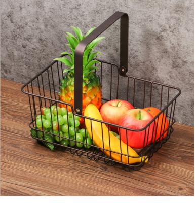 China High Quality Stocked Metal Fruit Kitchen Storage Basket Fruit Metal Storage Basket Kitchen Storage Basket for sale