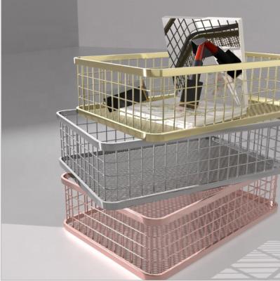 China High Quality Stocked Metal Basket Bathroom Metal Basket High Quality Metal Basket for sale