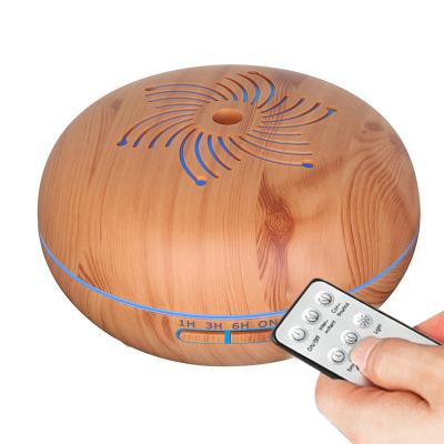 China Car Supplier 24V 7W 500ML Wooden Grain LED 7 Colors Changing Pregnant Woman Humidifier Difusores De Arom Ultrasonic Baby Home Defuser for sale