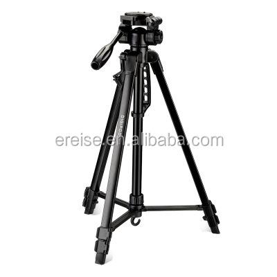 China Newest E-REISE Digital Camera 3 Sections 67inch Length Weight DSLR Black Camera Tripod For Outdoor Photography for sale