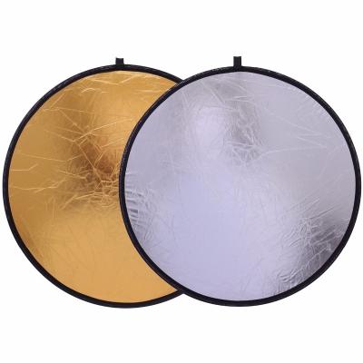 China 2 in 1: 2 in1 Auto Reflector Double Photography Gold E-reise Studio Backdrop Gold and Silver 24