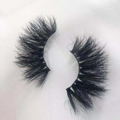 China Best private label luxury natural soft wholesale mink eyelash, own brand box custom logo 3d mink band eyelash for sale