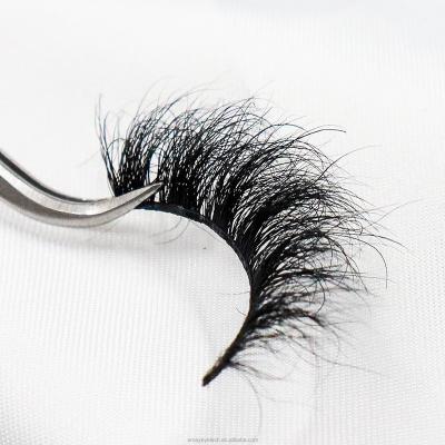 China Professional natural soft wholesale private label 25mm eyelashes real quality false mink eye lashes, mink eyelash wholesale vendores volume for sale