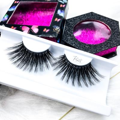 China Natural Hot Sale Long Lashes 3d Wicks High Quality Vendor 25mm Wick Wholesale Box Packing for sale