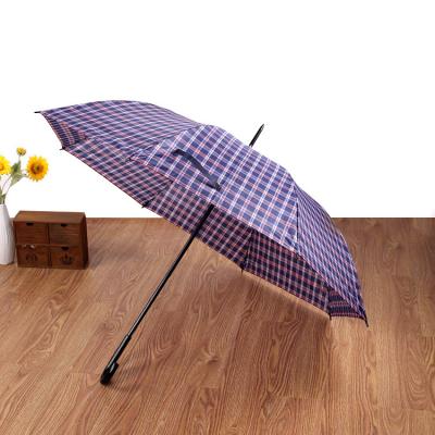 China CLASSIC Factory Wholesale 8K Big Size Umbrella  Classic Plaid Straight Umbrella Waterproof Semi-automatic Umbrella for sale