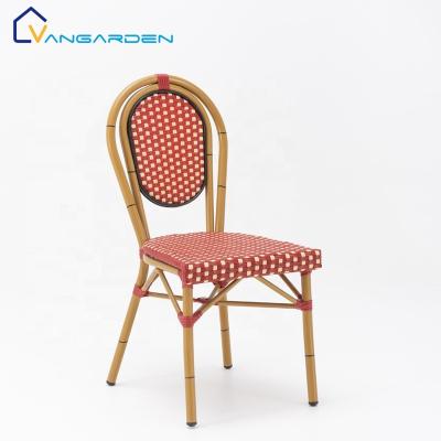 China Waterproof Outdoor Furniture Vangarden Bistros Chair French Rattan Wicker for sale