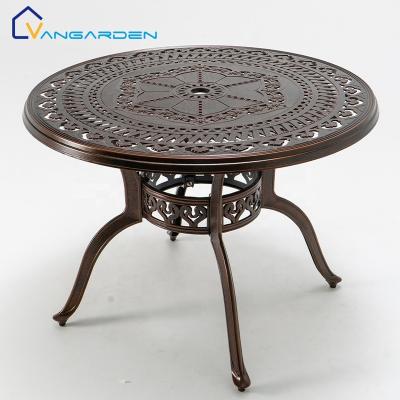 China Waterproof Outdoor Furniture Table Luxury Home Garden Set Outdoor Furniture Bar Table Dinner Table Set for sale