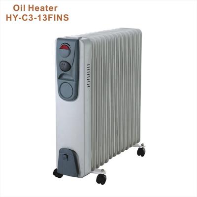 China HY-C3 Hotel Fins Size 130*575mm Bathroom Heater Oil Filled Radiator 1500W~2500W for sale