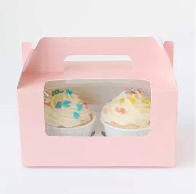 China High Quality Recyclable Top Sales Customize Classic Easily Packaging Cupcakes / Muffin / Cake / Bread Packaging Boxes With Cheap Price Package for sale