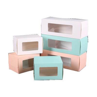 China Hot Sales Recyclable Customize Bakery Boxes Long Rectangle Packing Bread / Log / Cake Packaging Boxes With Customize Own Logo for sale