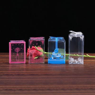 China Recycled Materials Hot Selling PVC Clear Plastic Chocolate Gift Packaging Box for sale