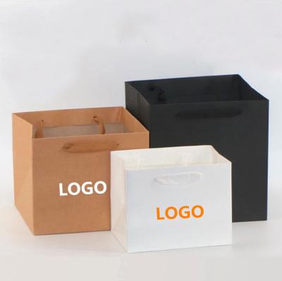 China Large Recyclable Custom Logo Square Cake Carry Box Paper Flower Box With Handles for sale