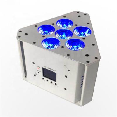 Chine Contrôle sans fil d'APPLI de Romte de batterie de lumière de lavage de pair mené par triangle de CHAUVET DJ 6x18w RGBWA+UV LED à vendre