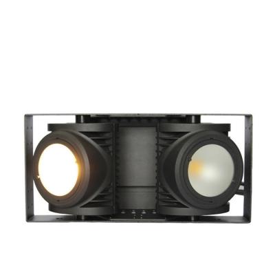 China Publikums-Studio führte Steuerwetter des Scheuklappen-Licht-DMX512 prüfen IP65 2*100W warme/kalte weiße Farbe zu verkaufen