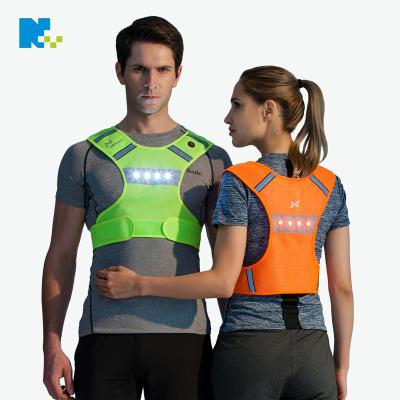 China Water Proof Mesh Cycling Safety LED Fluorescent Reflective Running Vest for sale