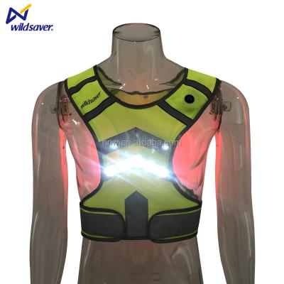 China 2022 New Water Proof Reflective Running Vest Led Lightweight Belt Cycling Reflective Vest For Sports Running Or Cycling Vest for sale