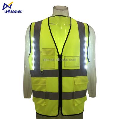 China Water Proof Vest Custom Low MOQ American Style Hi Strength Safety Vest Zipper Construction Workers Safety Vest for sale