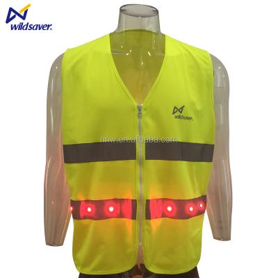 China Custom Made Water Proof Reflective Tape Multi-Pocket Wall Cooler Fashion Security Pack Safety Vests Reflective Vest for sale