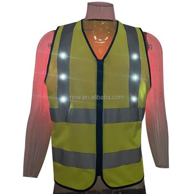 China Water Proof Customs Lead The Two-color Reflective Vest Brigade Vest Road Protection Safety Construction Flashing Reflective Vest for sale