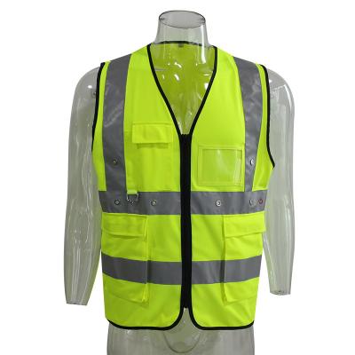 China Water Proof Customized Mesh Reflective Jacket High Visibility Public Safety Reflective Led Vest for sale