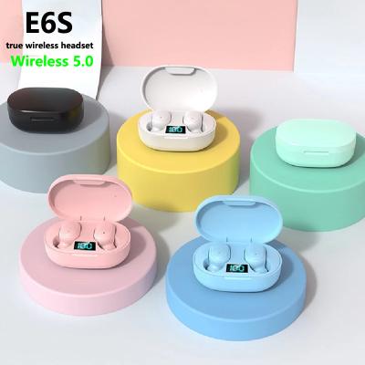 China Hot Sale In-ear E6s Earphone BT5.0 Wireless Handsfree Stereo E6s TWS E6s Earbuds High Fidelity Earbuds For Airpod E6s for sale