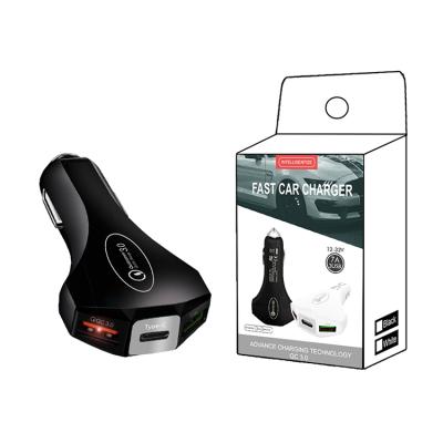 China 2021 charging trends of whosale fast charging multi plug car usb charger and type-c for sale