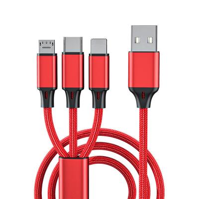 China High Quality MP3/MP4 Player 3 in 1 USB Fast Charging Cable in Data Cables for Iphone for sale