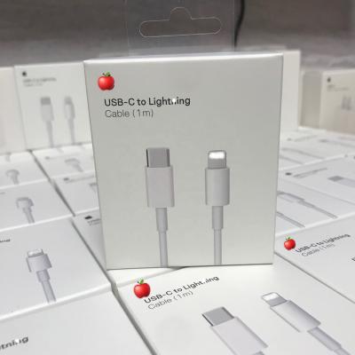 China For Apple iPhone High Quality Fast Charging White Tinned Copper Band 1M USB C Cable Type-C To ightning 20W PD Cable For iPhone 12 for sale