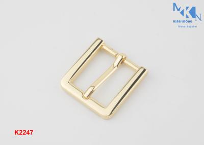 China 20mm Heal Bar Brass Belt Buckles , OEM Or ODM Center Bar Roller Buckle for sale