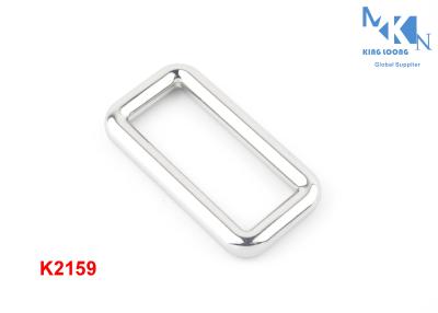 China 40mm Inner Size Metal Square Buckle Nickle Color Polished Rolling Plating For Handbag for sale